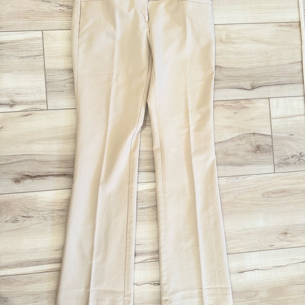 LOFT khaki Straight Leg Pants